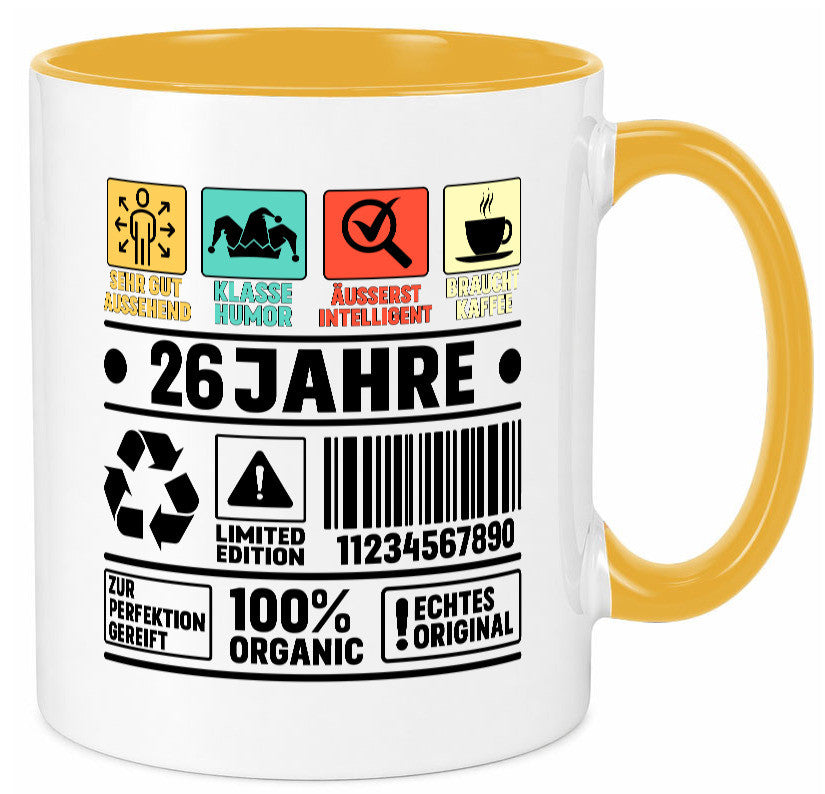 26. Geburtstag | 26 Jahre Humor Limited Edition Geschenk Geschenkidee lustiger