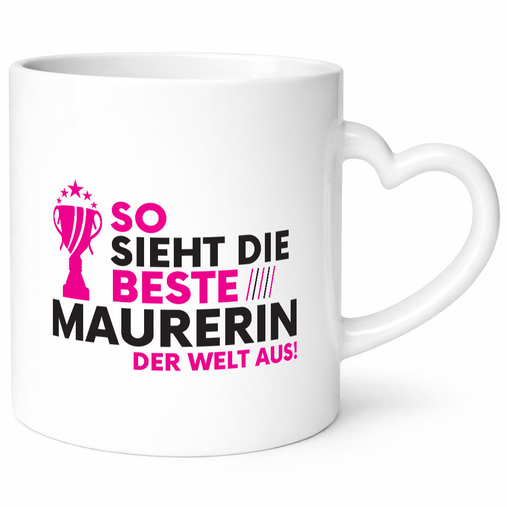 Die Weltbeste Maurerin Humor Geschenkidee Tasse