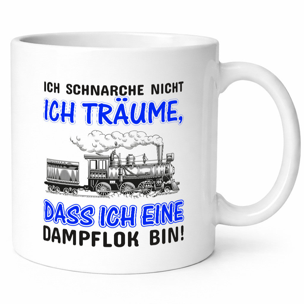 Ich schnarche nicht | Schnarcher Tasse Dampflok Witz lustiger Spruch Geschenk