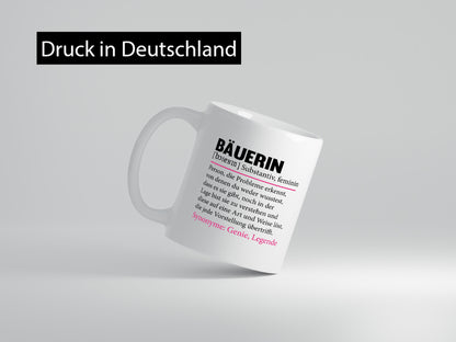 Bäuerin | Landwirtin Bauernhof Landwirtschaft Geschenkidee Humor Tasse