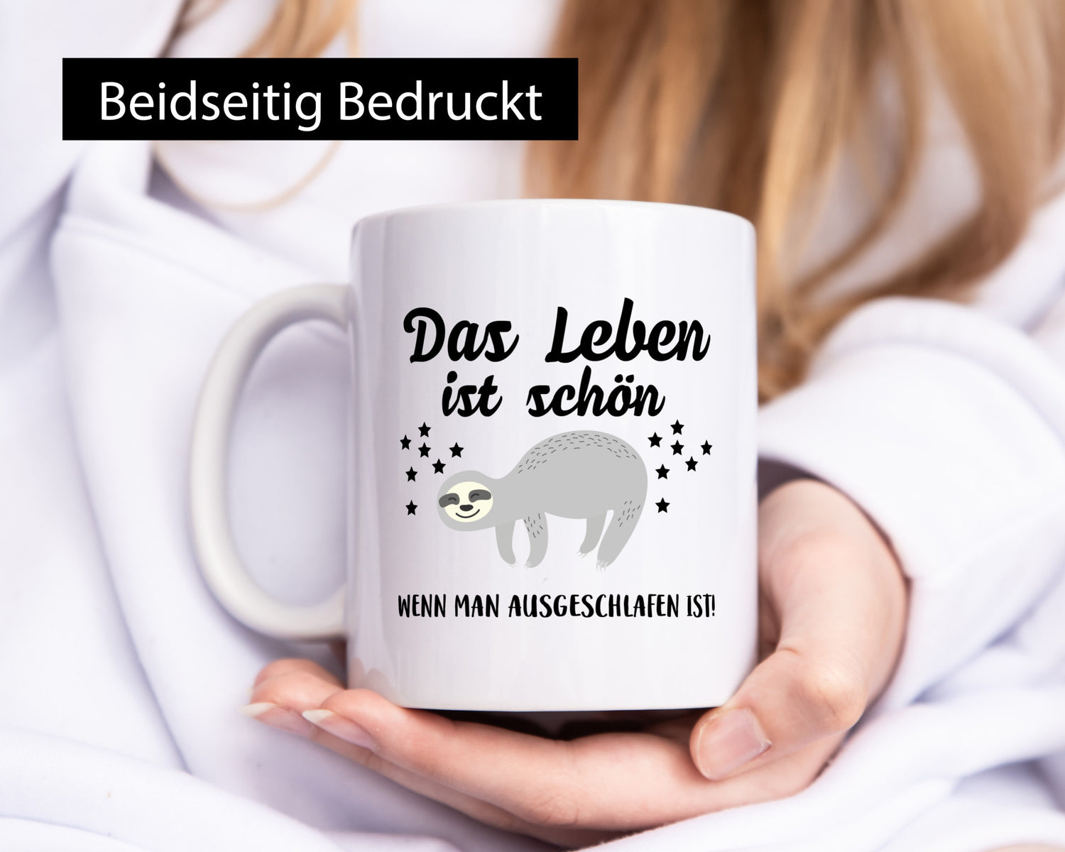 Schön ausgeschlafen | Morgenmuffel Motiv müde Geschenkidee Humor Tasse