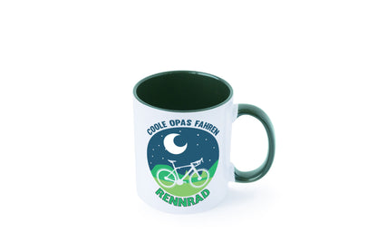 Coole Opas fahren Rennrad | Mond Landschaft Geschenk Familie Geschenkidee