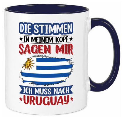 Uruguay | Urlaub Stimmen in meinem Kopf Traumland Geschenk Humor Geschenkidee