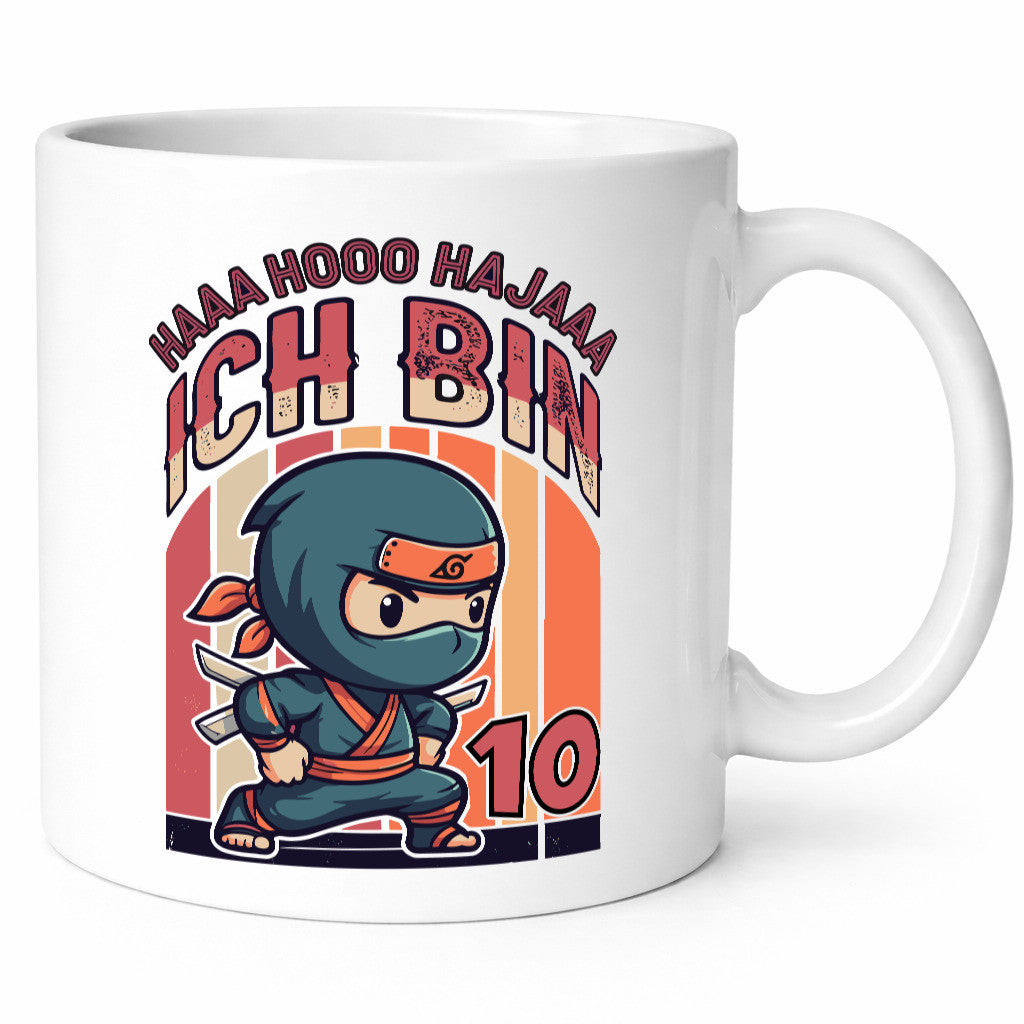 10. Geburtstag | Ninja Junge 10 Jahre lustiger Spruch Geschenk Geschenkidee