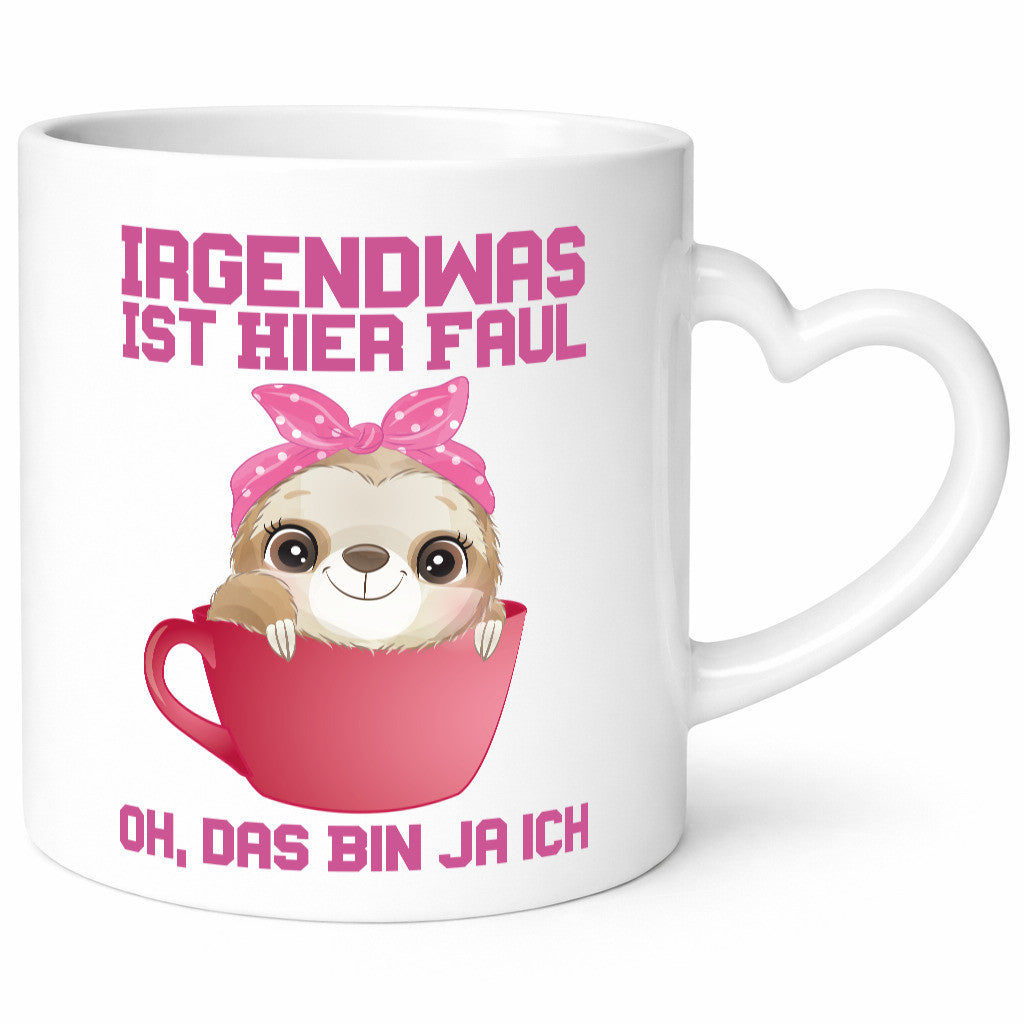 Irgendwas Ist hier Faul lustig Humor Geschenkidee Geschenk Tasse
