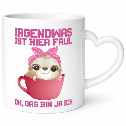 Irgendwas Ist hier Faul lustig Humor Geschenkidee Geschenk Tasse