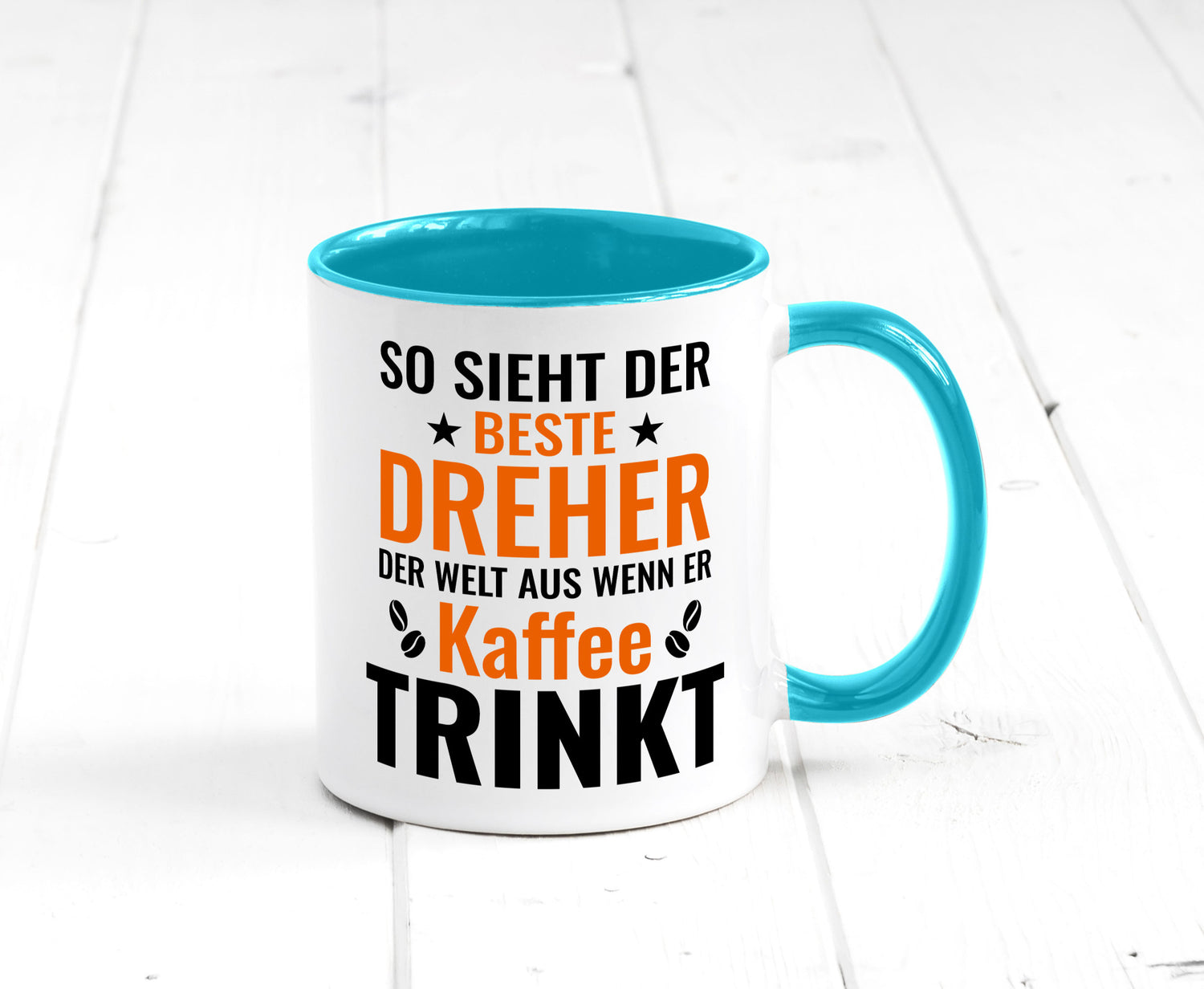 Kaffee trinkt: Dreher | Fräser Geschenkidee Humor Tasse