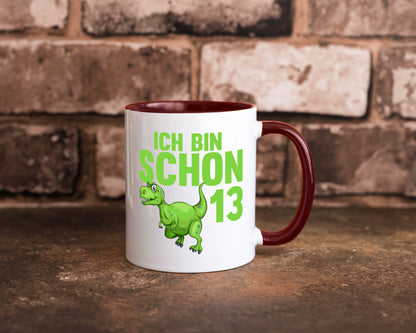 13. Geburtstag | 13 Jahre Dino Dinosaurier Humor Geschenkidee Tasse