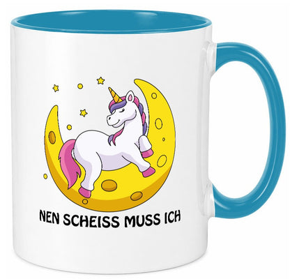 Nen Scheiss muss ich Geschenkidee Humor Tasse
