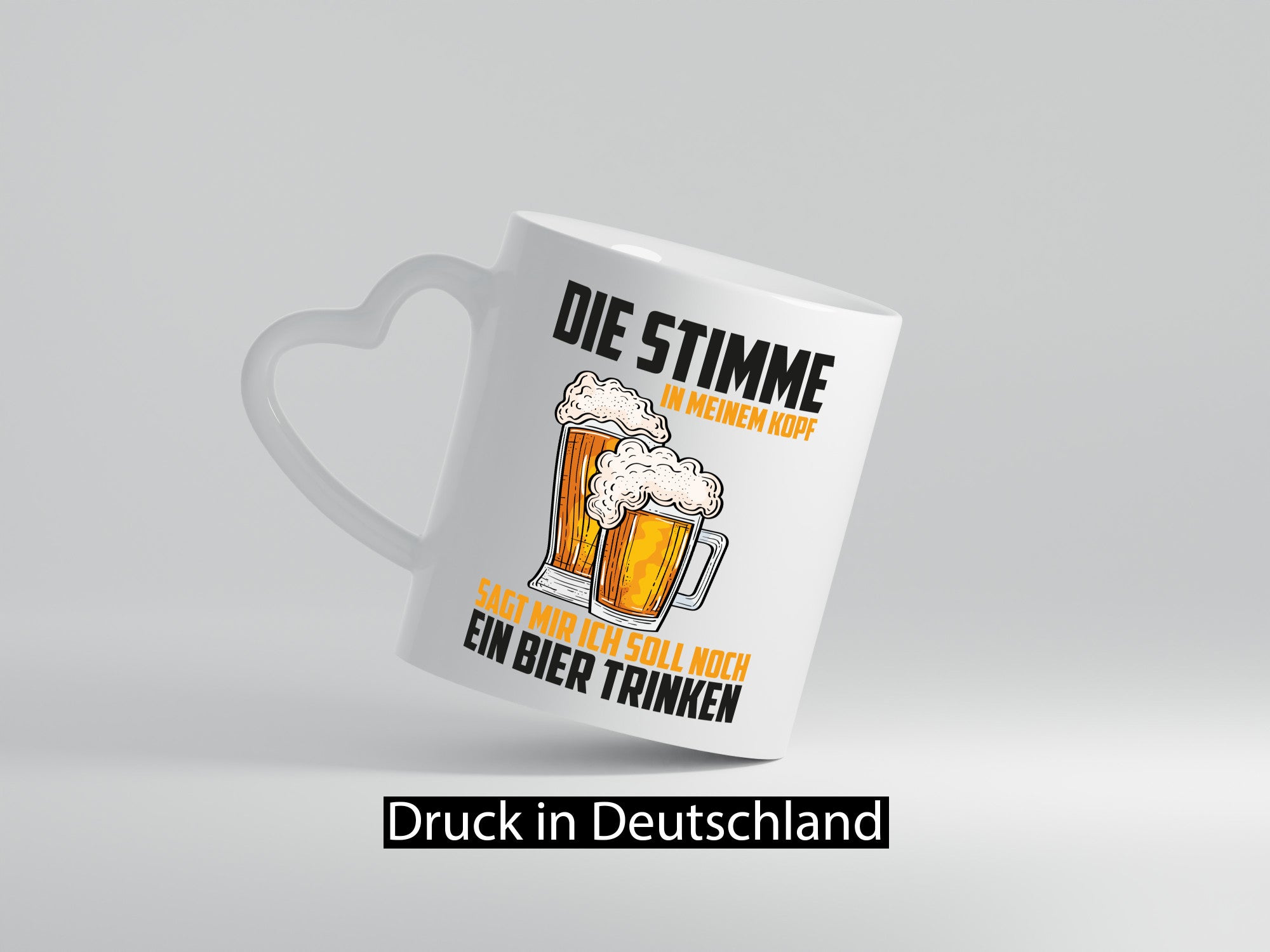Die stimme in meinem Kopf sagt | lBier Bierliebhaber Humor Geschenkidee Tasse
