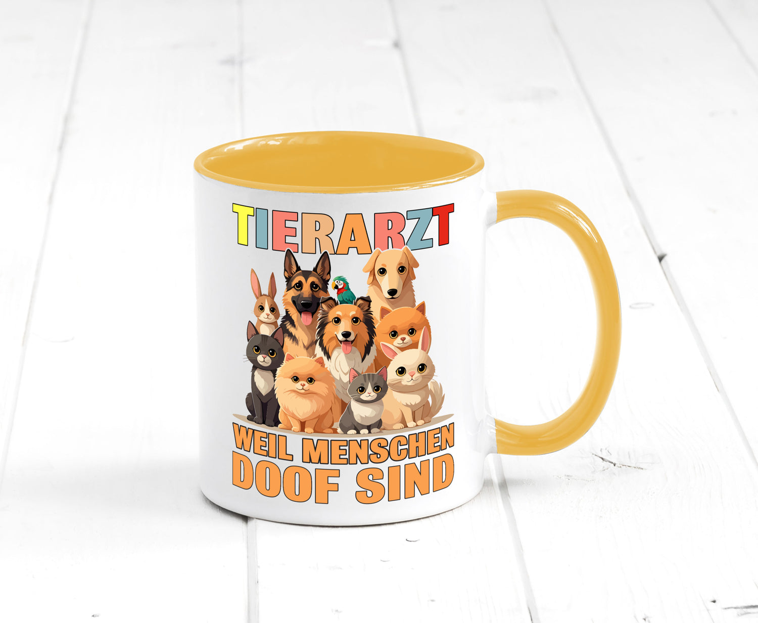 Tierarzt weil Menschen doof sind | Tierärztin lustig Tierliebhaber Humor