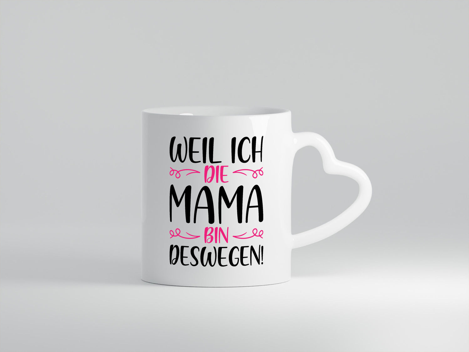 Weil ich Mama bin | Blümchen lustig Familie Geschenkidee Geschenk Tasse