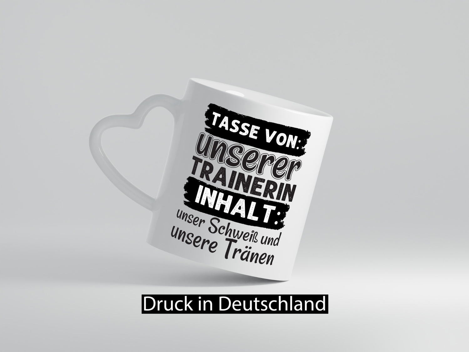 Schweiß und Tränen | Trainerin Tasse Sporttrainerin lustig Humor Geschenkidee