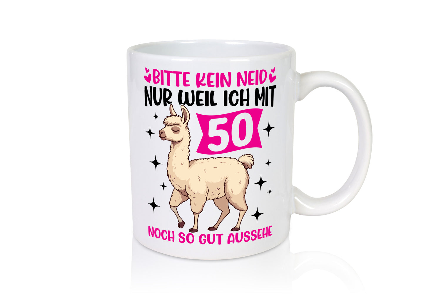 50. Geburtstag | 50 Jahre Lama gut aussehen Humor Geschenkidee Tasse
