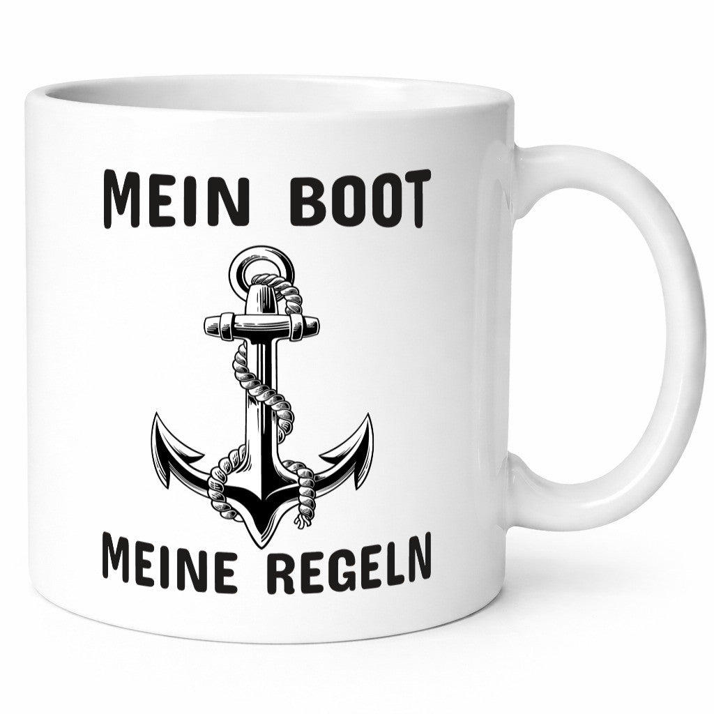 Mein Boot meine Regeln | Bootbesitzer Tasse Kapitän Geschenkidee Humor