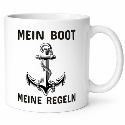 Mein Boot meine Regeln | Bootbesitzer Tasse Kapitän Geschenkidee Humor