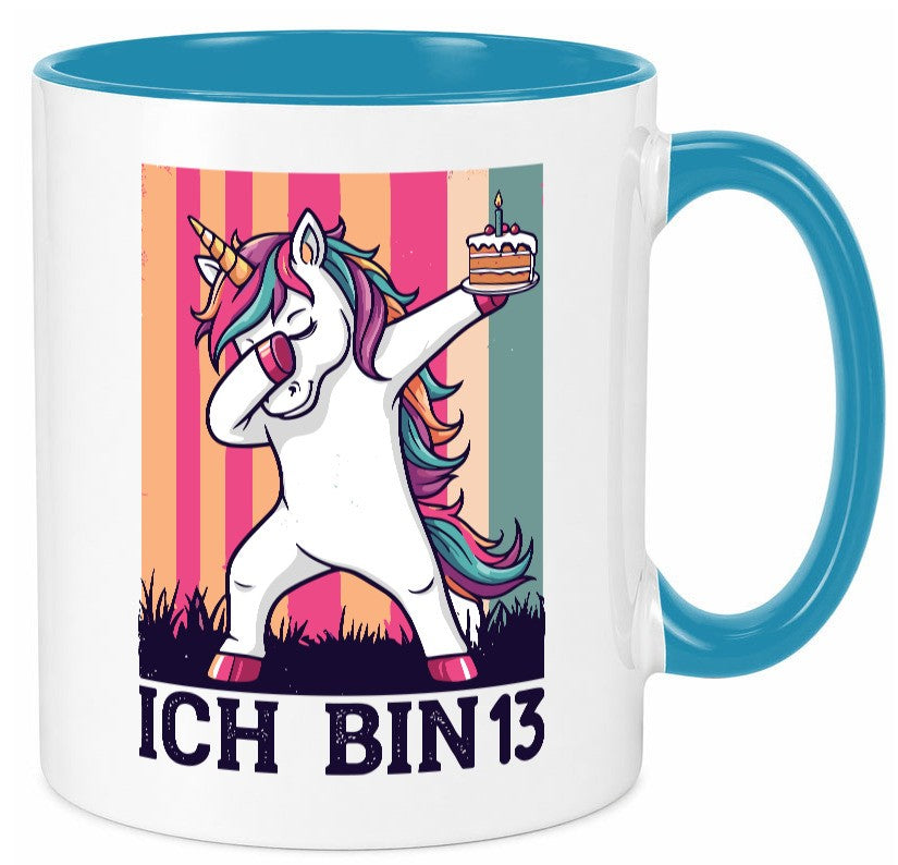 13 Geburtstag | Einhorn Damping Mädchen Geschenkidee Humor Tasse