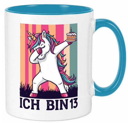 13 Geburtstag | Einhorn Damping Mädchen Geschenkidee Humor Tasse