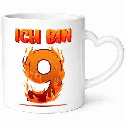 9. Geburtstag | 9 Jahre Drache lustiger Spruch Geschenk Geschenkidee Tasse