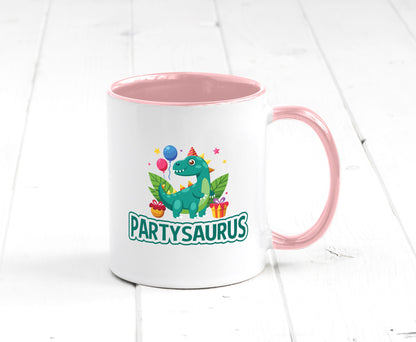 Partysaurus | Geburtstag Dinosaurier Luftballon Geschenkidee Humor Tasse