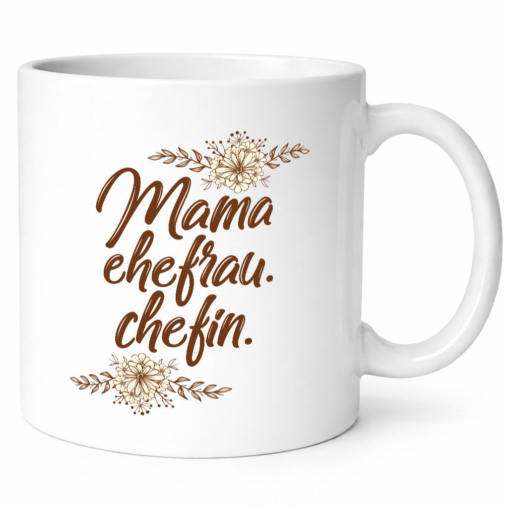 Mama Ehefrau Chefin | ist der Boss Beste Humor Familie Geschenkidee Tasse