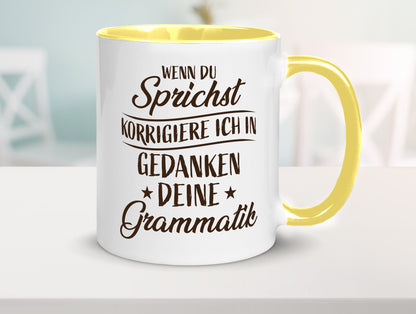 Grammatik korrigieren während du sprichst | Sterne lustig Humor Geschenkidee