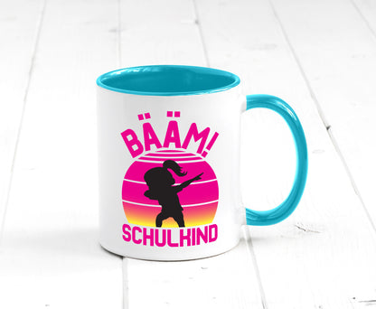 Bääm Schulkind | Einschuldung Schulanfang Geschenkidee Humor Tasse