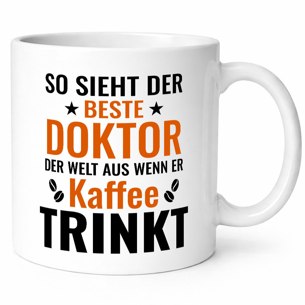 Kaffee trinkt: Doktor | Doktorand Doktortitel Humor Geschenkidee Tasse