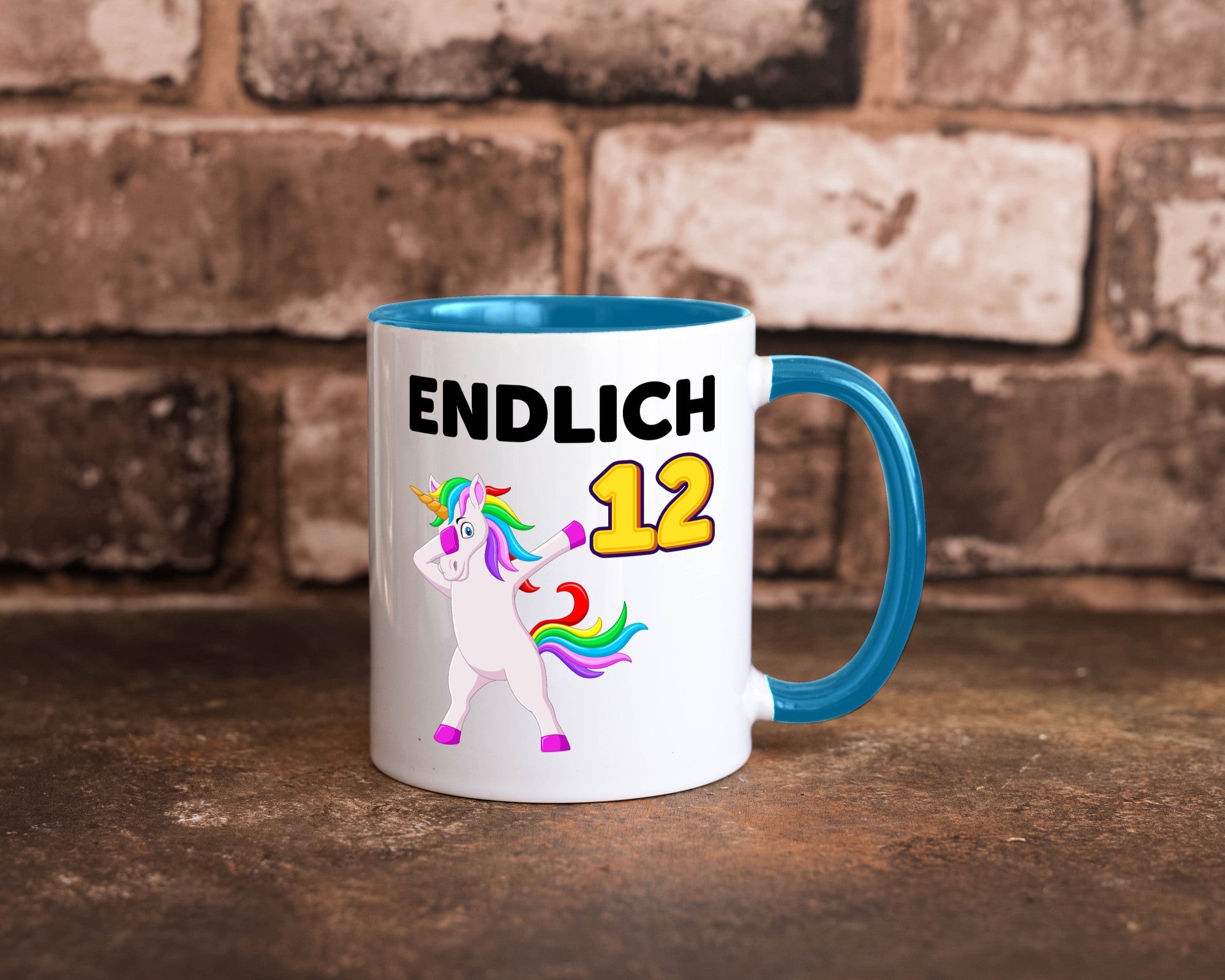 12. Geburtstag | endlich 12 Jahre Einhorn Mädchen lustig Geschenkidee Geschenk