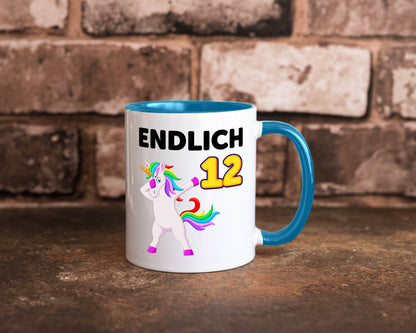 12. Geburtstag | endlich 12 Jahre Einhorn Mädchen lustig Geschenkidee Geschenk