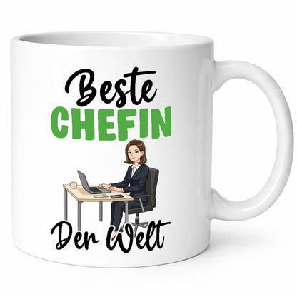 Beste Chefin | Führungskraft Vorgesetzte v2 lustiger Spruch Geschenk Arbeit