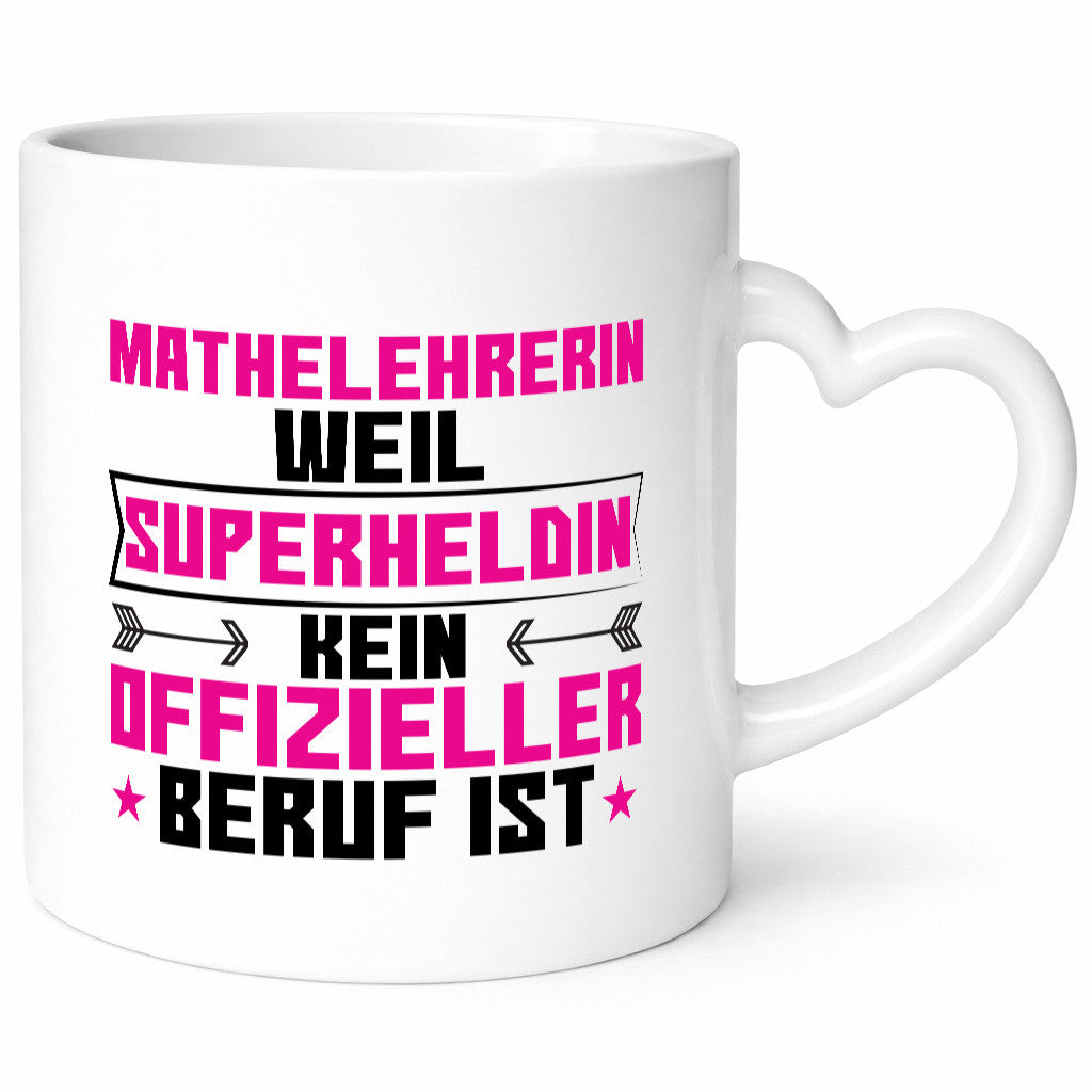Superheldin Mathelehrerin | Lehrer Mathe Humor Geschenkidee Tasse