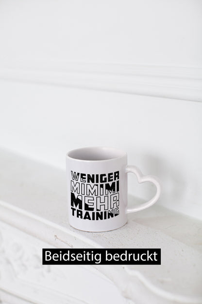 Weniger Mimimi mehr Trainig | Fitnessstudio v2 Geschenk Humor Geschenkidee