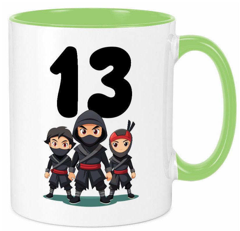13. Geburtstag | 13 Jahre Ninja Geschenk Geschenkidee lustiger Spruch Tasse