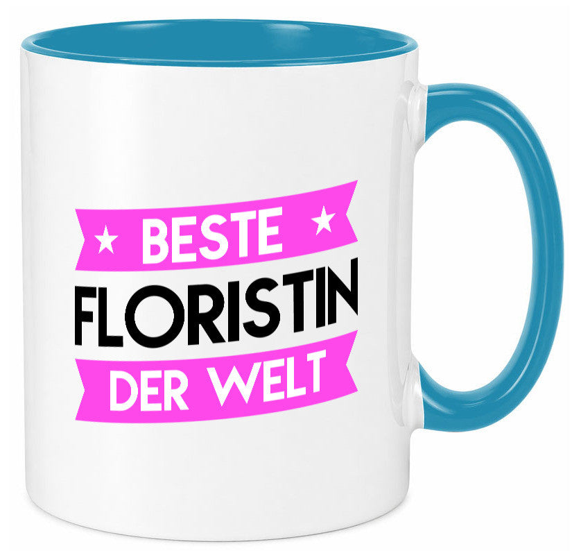 Beste Floristin | Blumen Verkäuferin Geschenk Humor Geschenkidee lustiger Tasse