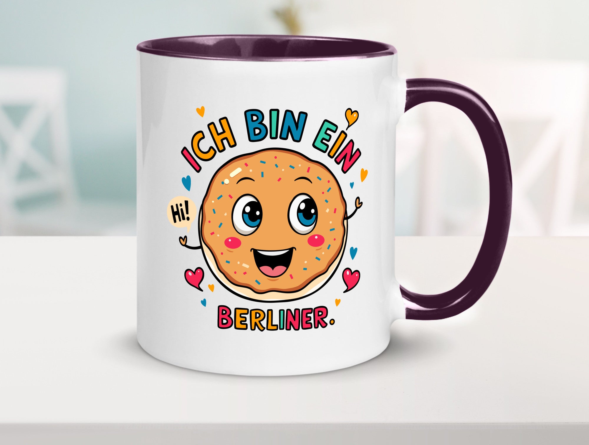 Ich bin ein Berliner | Krapfen Pfannkuchen Humor Geschenkidee Tasse