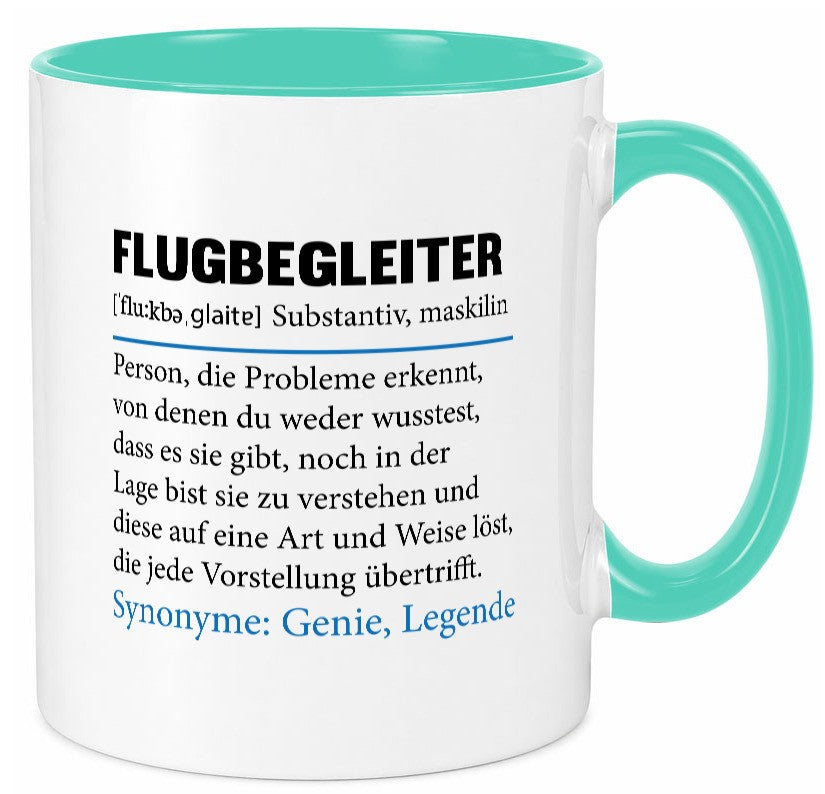 Flugbegleiter | Spruch Steward Flughafen Geschenk Humor Geschenkidee lustiger Tasse