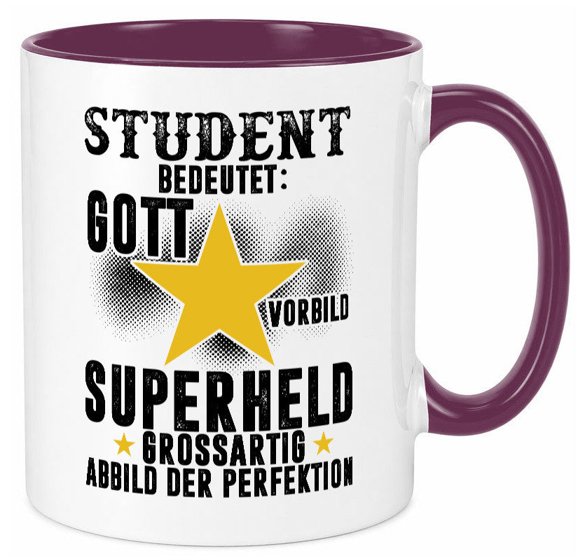 Bedeutung von Student | Universität Uni Studium Geschenkidee Humor Tasse