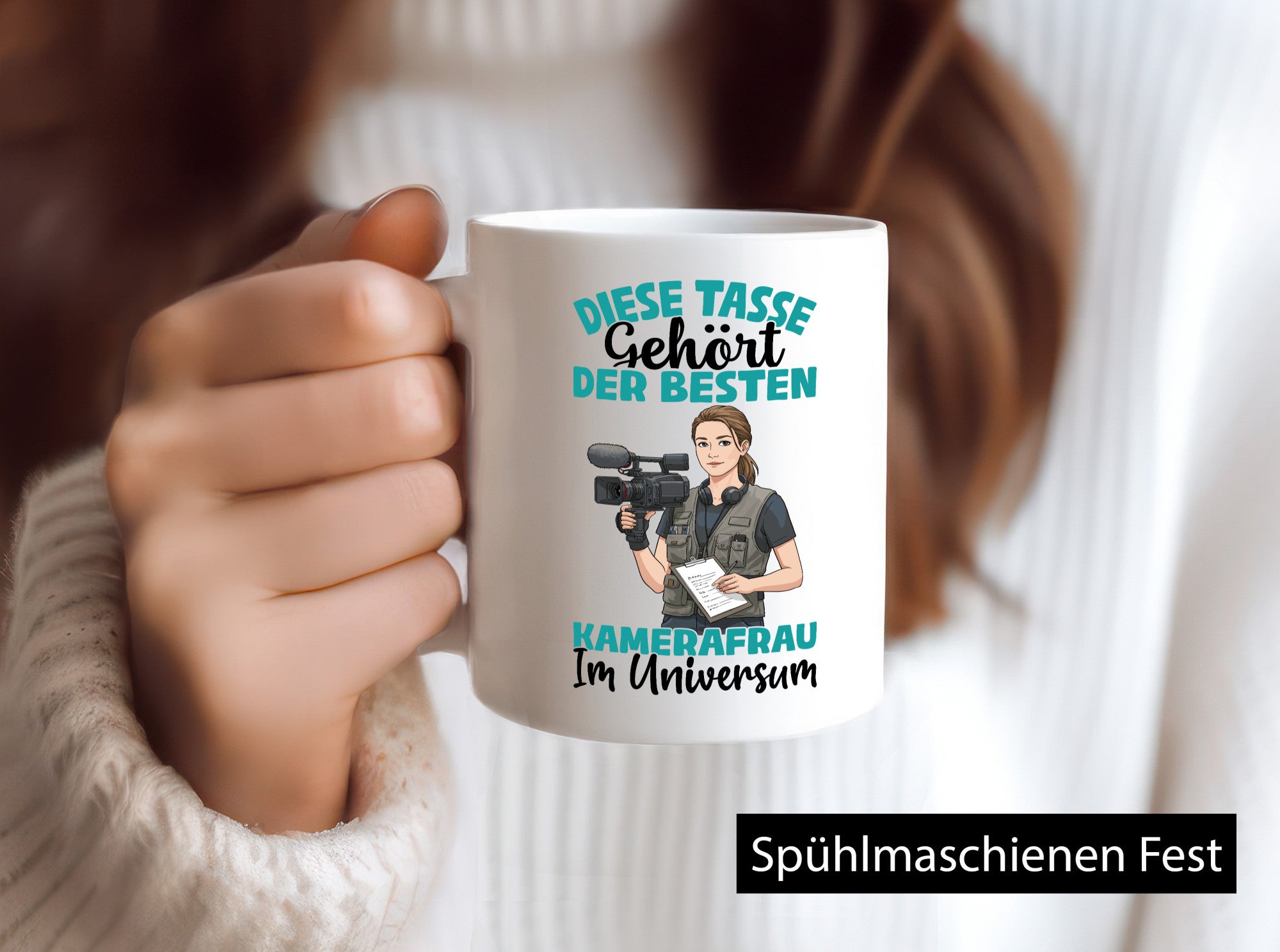 Im Universum: Kamerafrau | Kamera lustiger Spruch Geschenk Humor Geschenkidee