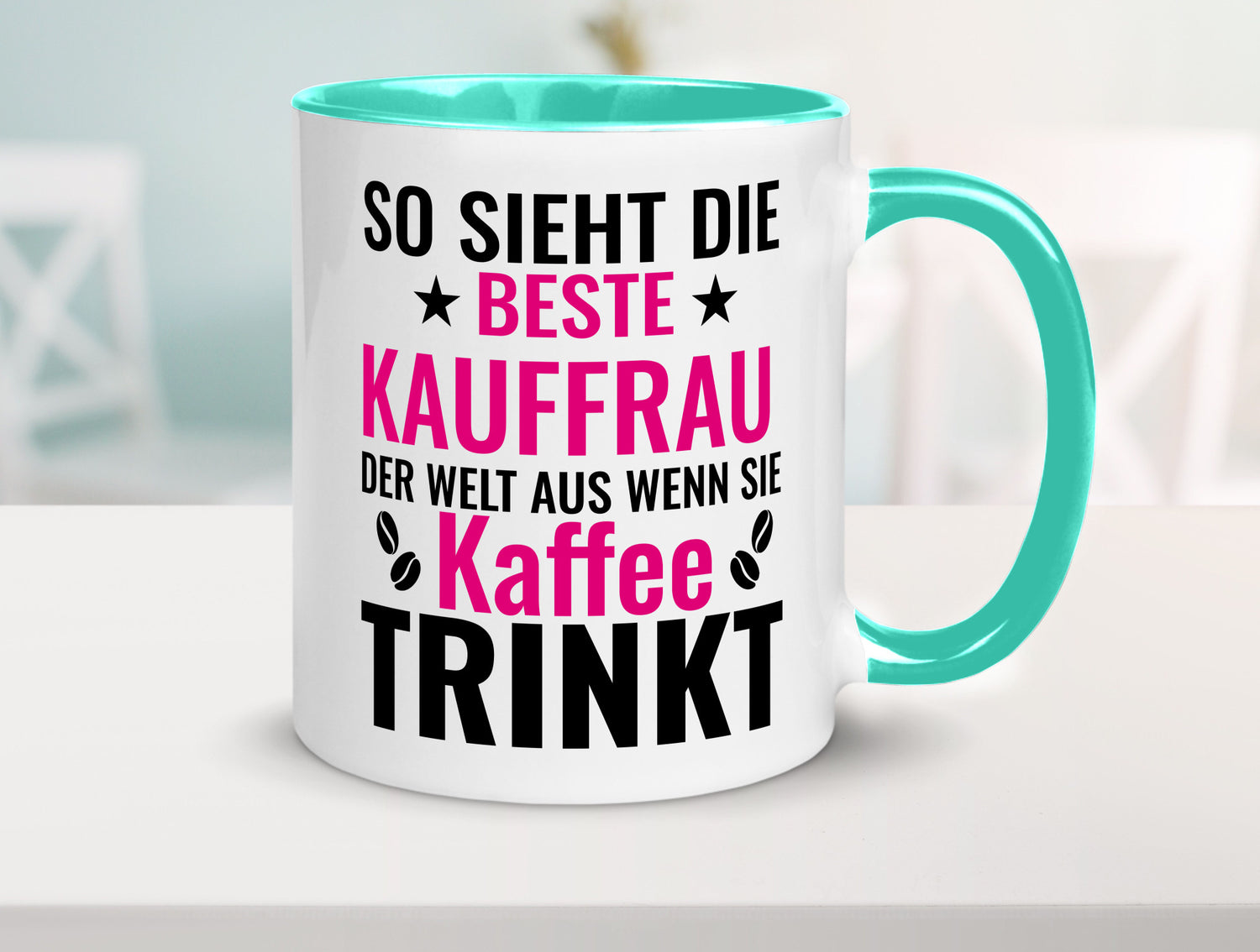 Kaffee trinkt: Kauffrau | Kauffrauen lustiger Spruch Geschenk Humor