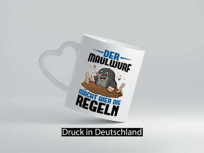 Der Maulwurf macht hier die Regeln | Gärtner Geschenk Humor Geschenkidee