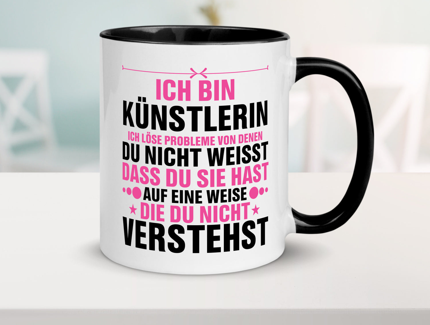 Löse Probleme: Künstlerin | Kunst v2 Geschenkidee Humor Tasse