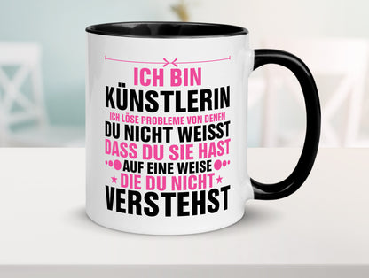 Löse Probleme: Künstlerin | Kunst v2 Geschenkidee Humor Tasse