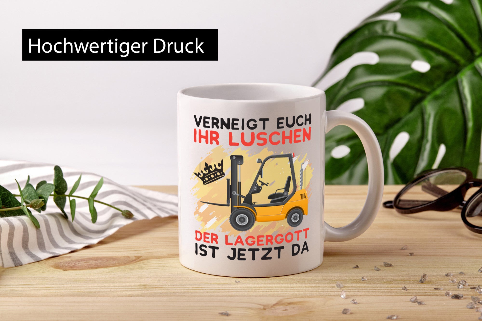 Lagergott Tasse | Lagerarbeiter Humor Lagerist Spruch Arbeit Kollegen Büro
