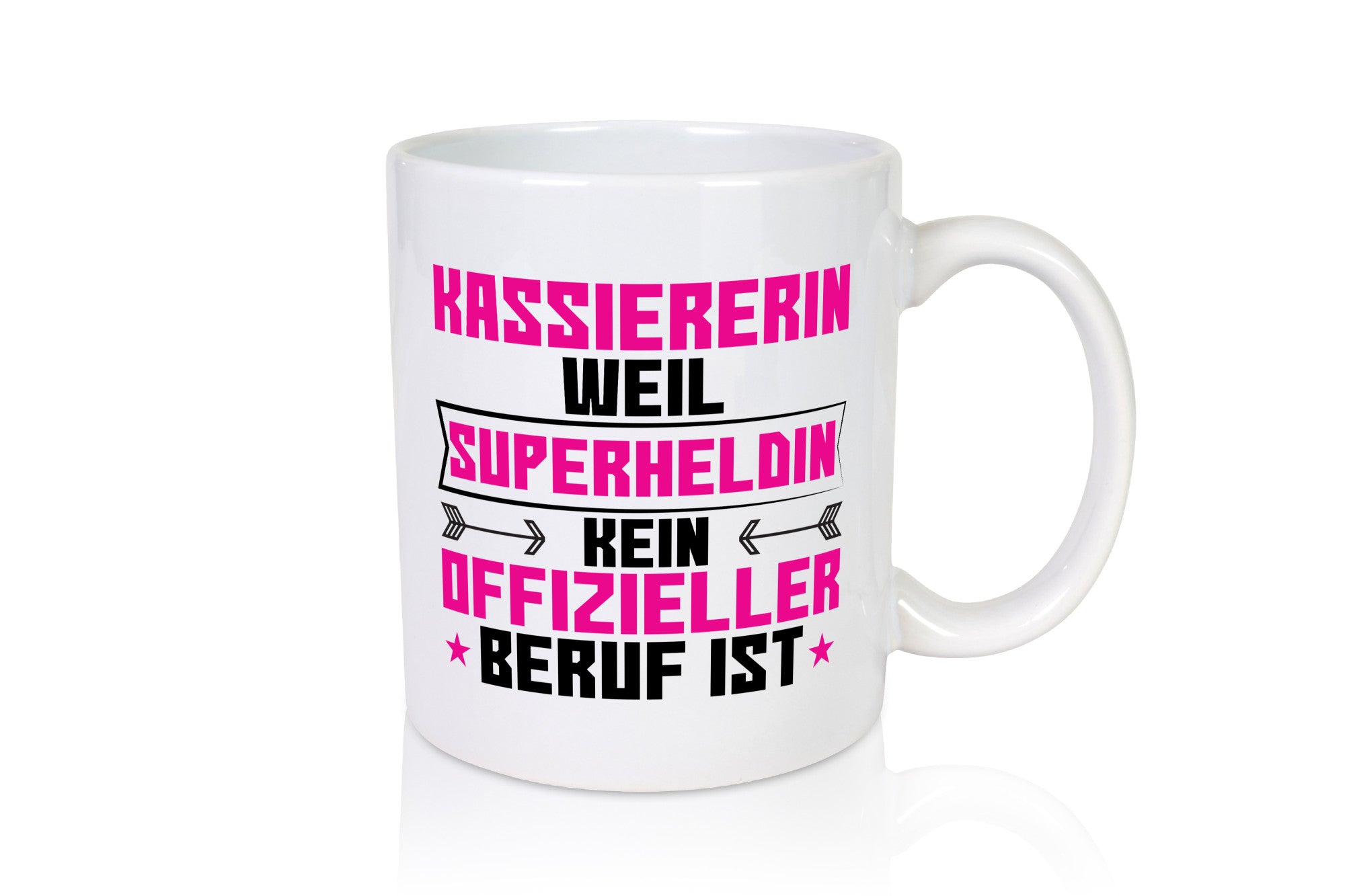 Superheldin Kassiererin Geschenk Humor Geschenkidee lustiger Spruch Tasse