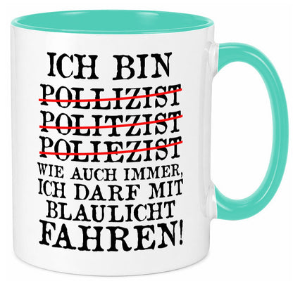 Ich bin Polizist | Blaulicht Polizei Beruf Streife lustig Arbeit Kollegen Büro