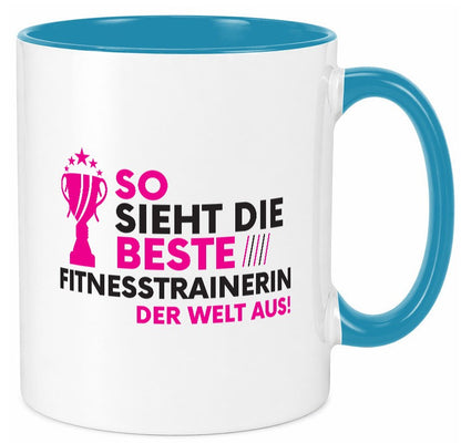 Die Weltbeste Fitnesstrainerin | Trainerin Sport lustig Humor Geschenkidee Tasse