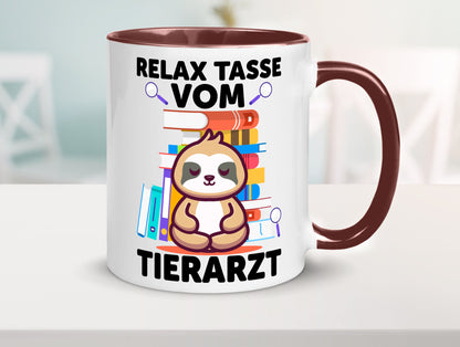 Relax Tasse: Tierarzt | Tiermedizin Mediziner Geschenkidee Tierliebhaber Humor