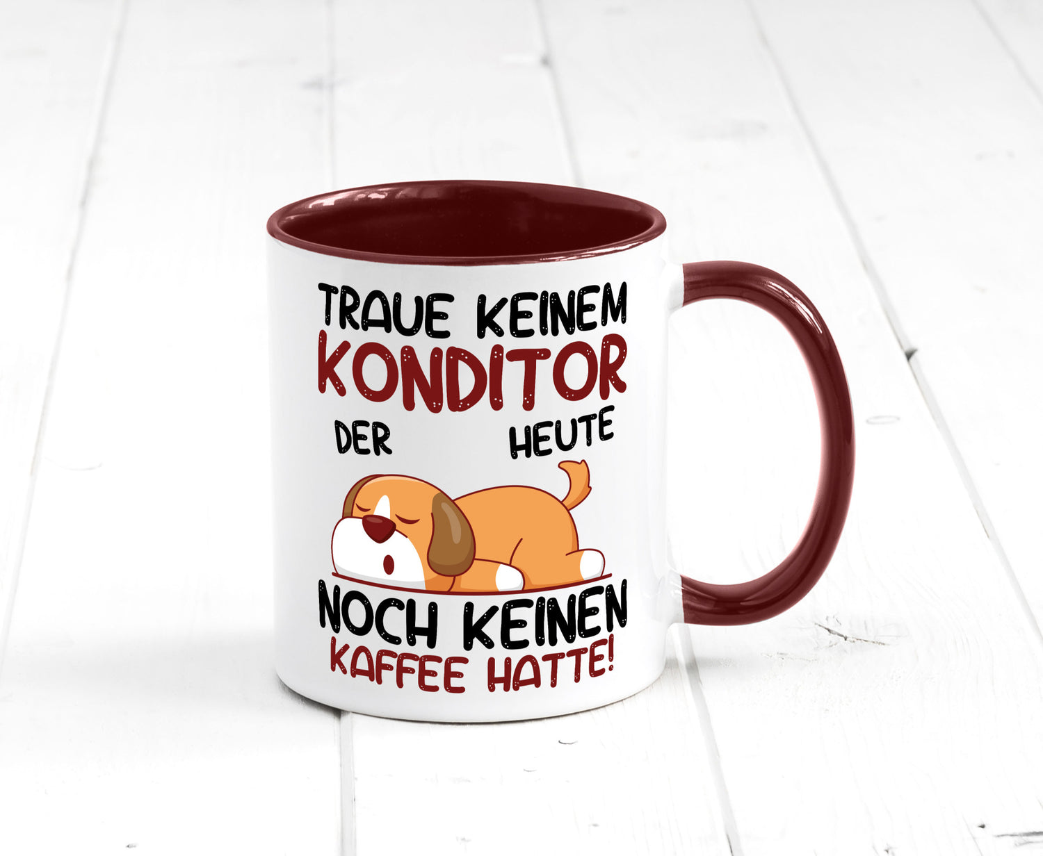 Traue keinem Konditor | Konditorei Humor Geschenkidee Tasse