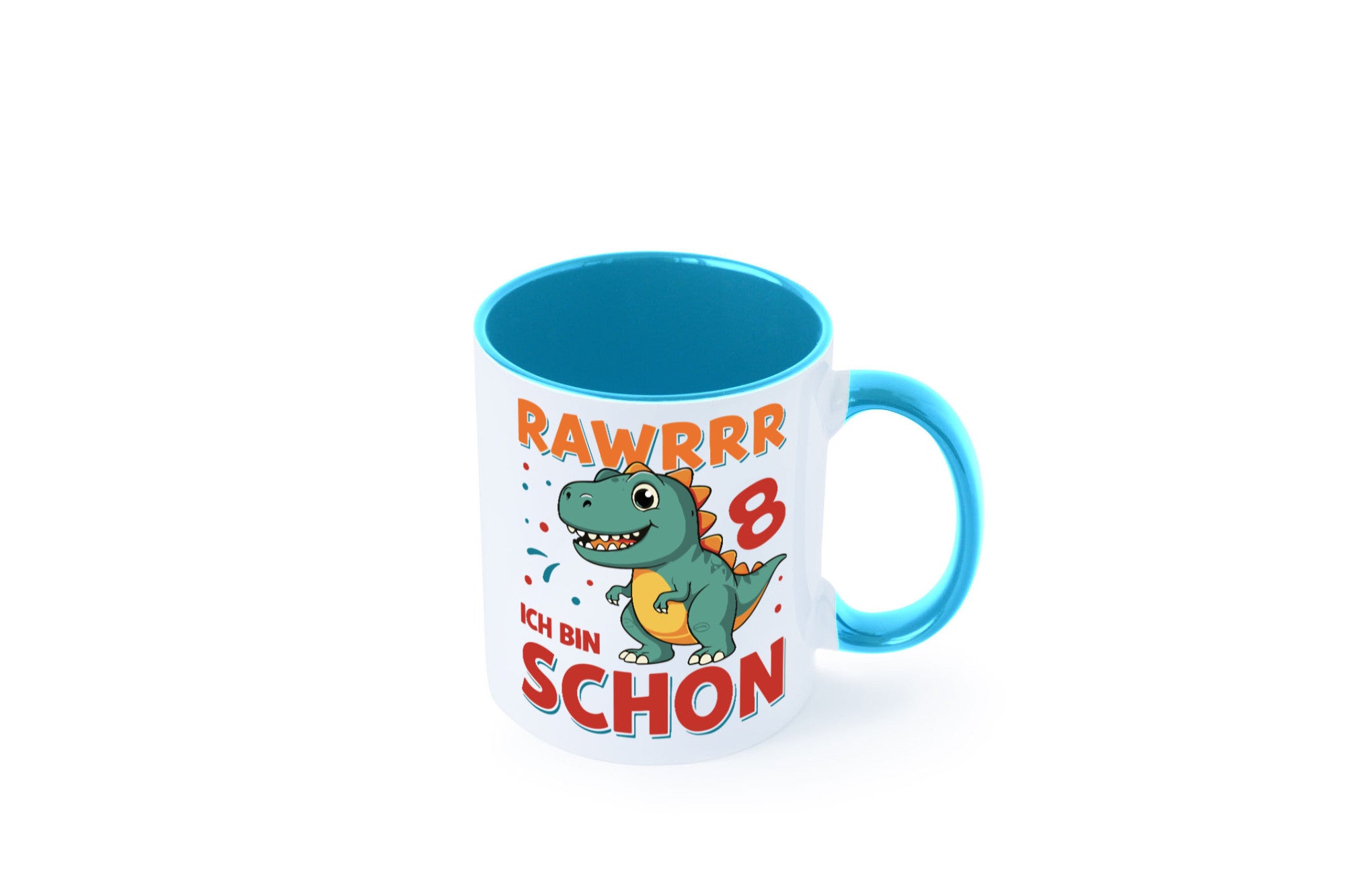 8. Geburtstag | 8 Jahre Raw ich bin schon T-Rex Geschenk Geschenkidee lustiger